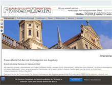 Tablet Screenshot of frozen-media.de